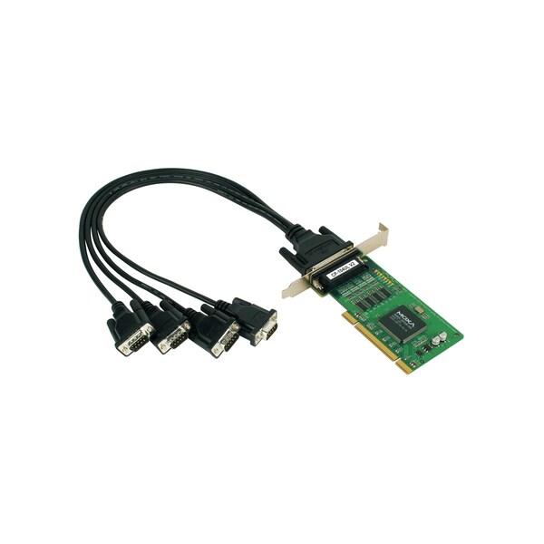 Moxa 4Port Upci Board, W/ Db9M Cable, Rs-232, Lowprofile, M1Cp104Uldb9M CP-104UL-DB9M - main